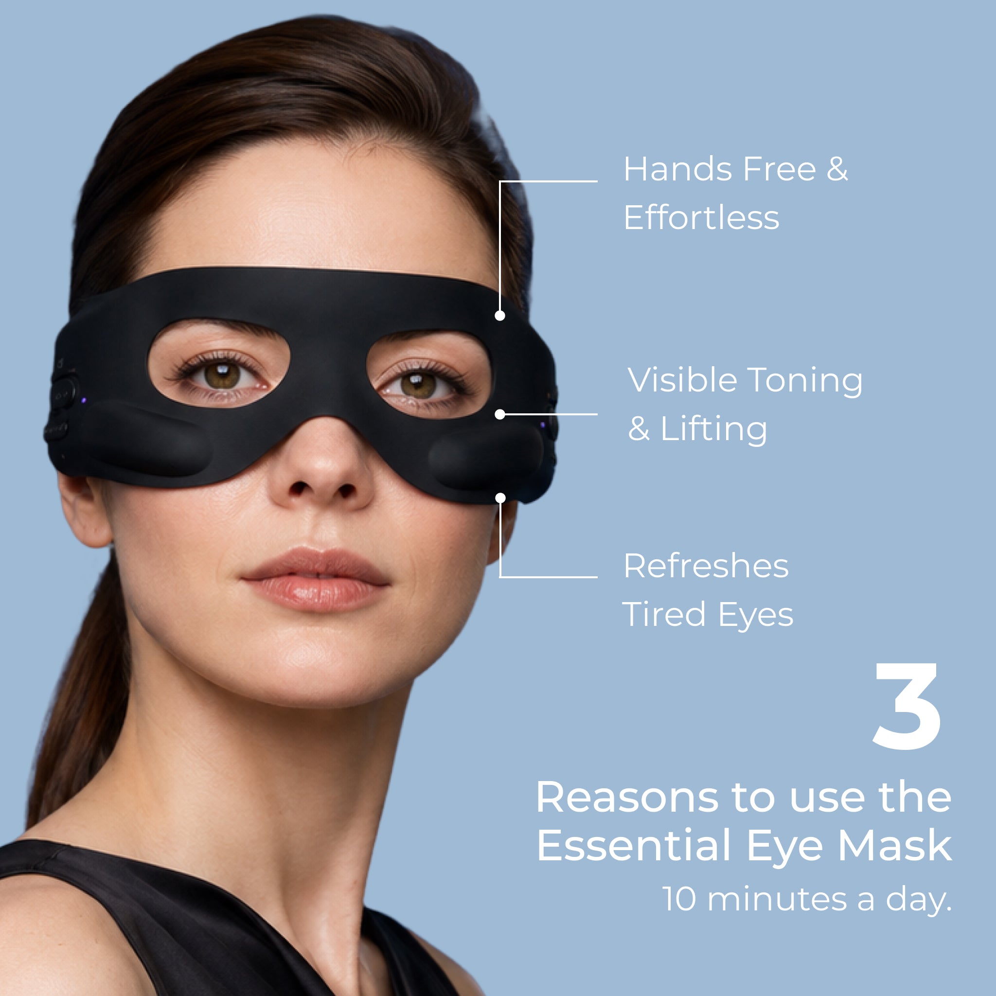 ボディ・フェイスケア YAMAN MeiLift Eye Medi Lift Essential Eye Mask | FDA-Cleared EMS Eye Device